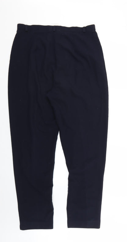 Womens UK Size 14 Essentials Regular Fit  Blue Trousers