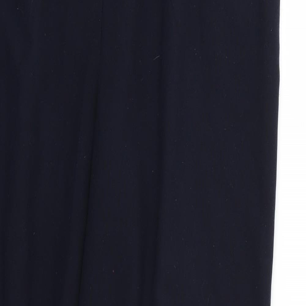 Womens UK Size 14 Essentials Regular Fit  Blue Trousers