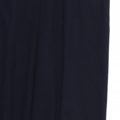 Womens UK Size 14 Essentials Regular Fit  Blue Trousers