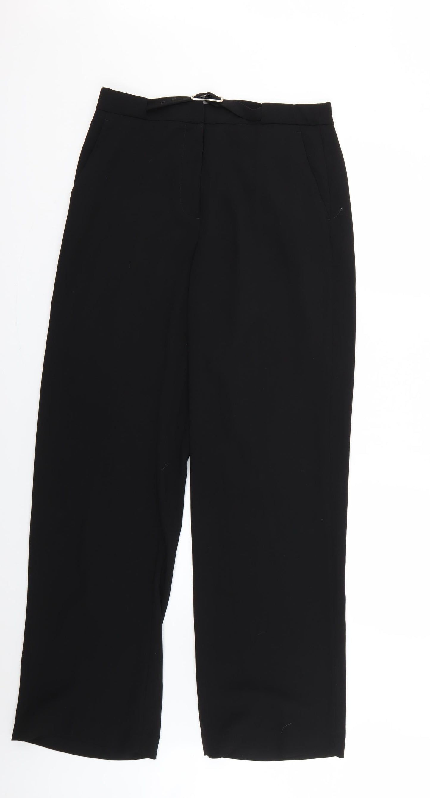 Womens UK Size 12 H&M Regular Fit  Black Trousers