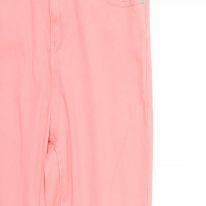 Womens UK Size 12 yes yes Regular Fit Skinny Pink Jeans