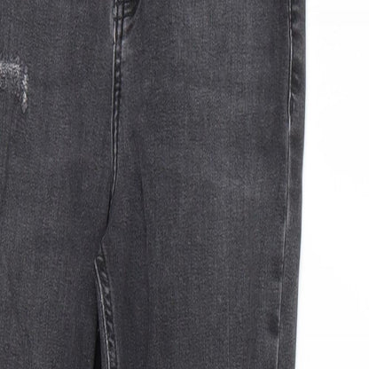 Mens UK Size 26 Topshop Regular Fit Skinny Black Jeans