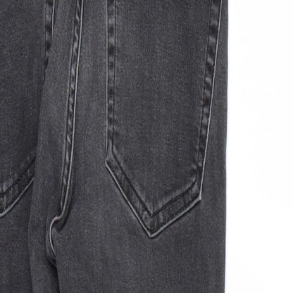Mens UK Size 26 Topshop Regular Fit Skinny Black Jeans