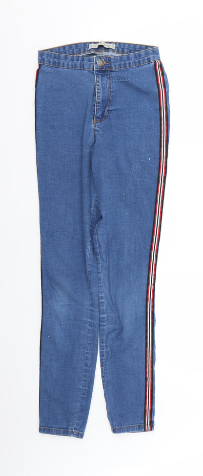 Denim & Co. Womens Blue   Skinny Jeans Size 8 L25 in