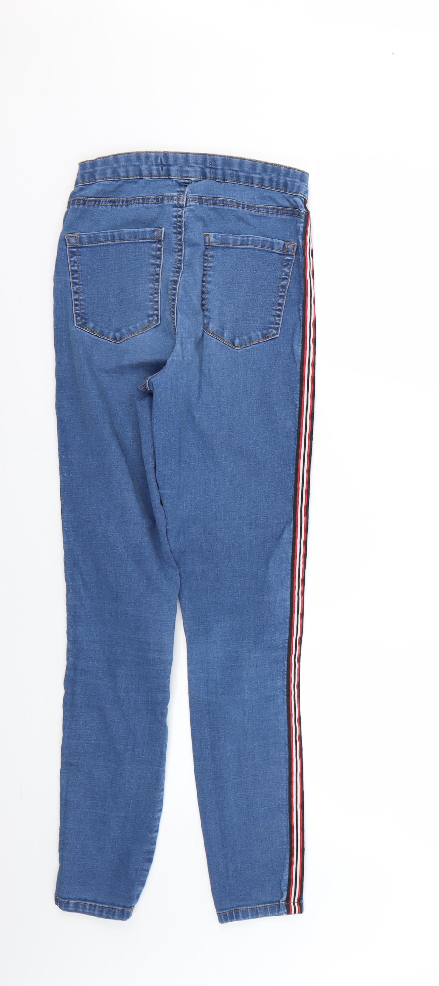 Denim & Co. Womens Blue   Skinny Jeans Size 8 L25 in