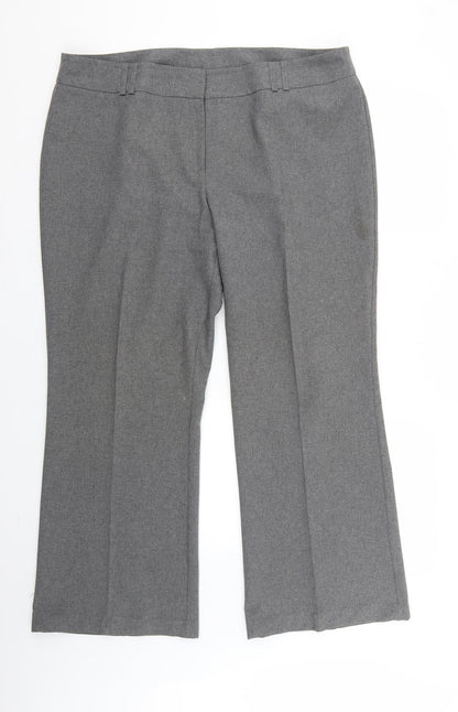 F&F Womens Grey   Trousers  Size 18 L25 in