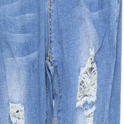 Mens UK Size M Preworn Regular Fit Straight Blue Jeans