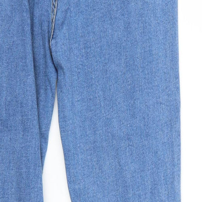 Mens UK Size M Preworn Regular Fit Straight Blue Jeans