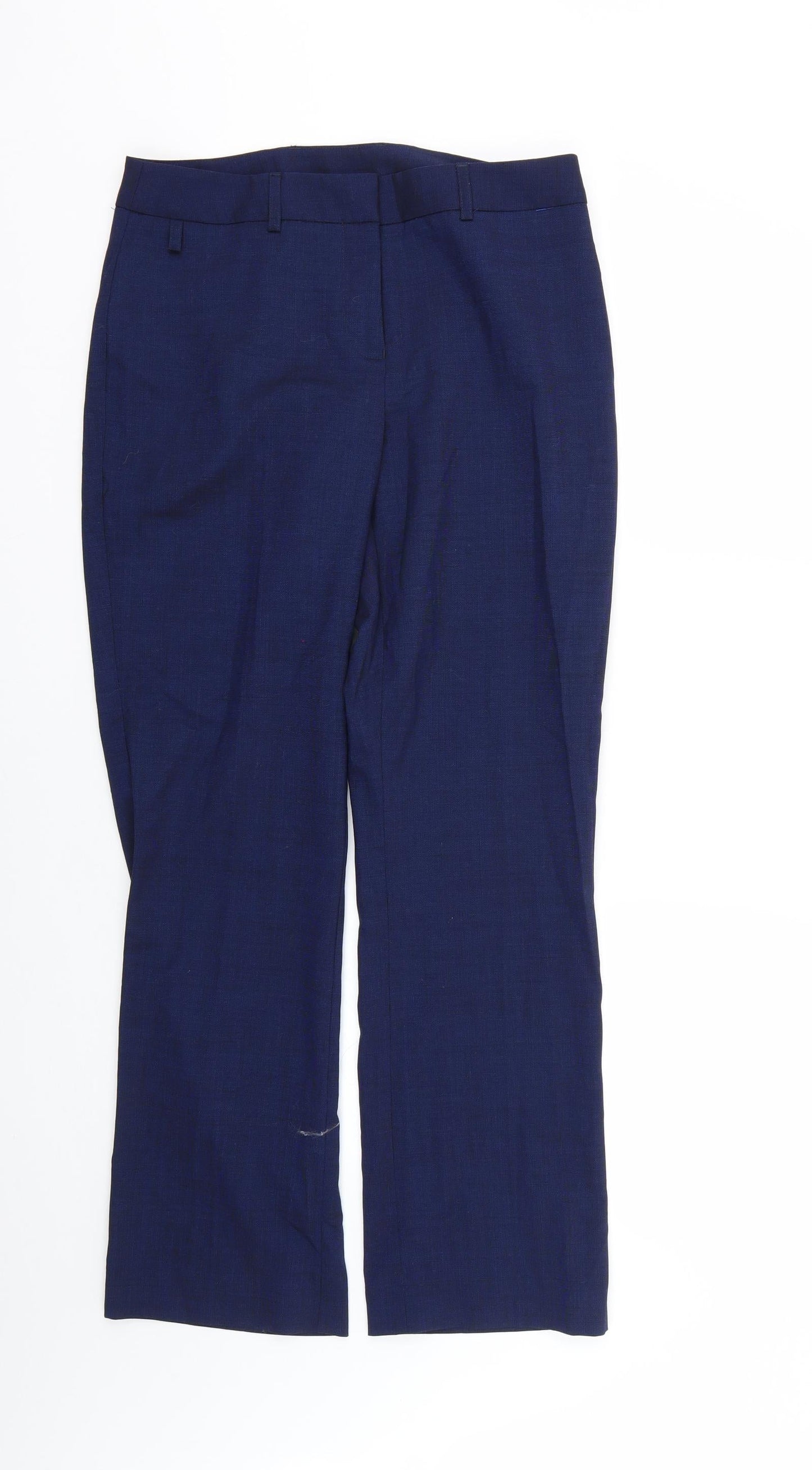 Womens UK Size 10 Preworn Regular Fit  Blue Trousers