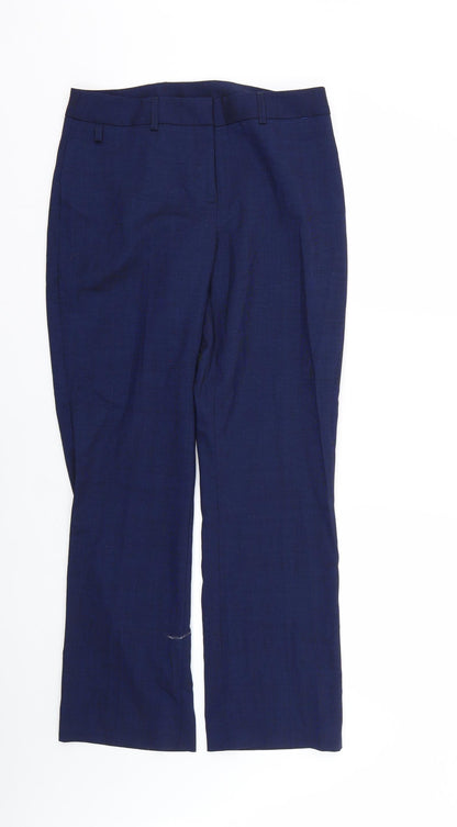 Womens UK Size 10 Preworn Regular Fit  Blue Trousers
