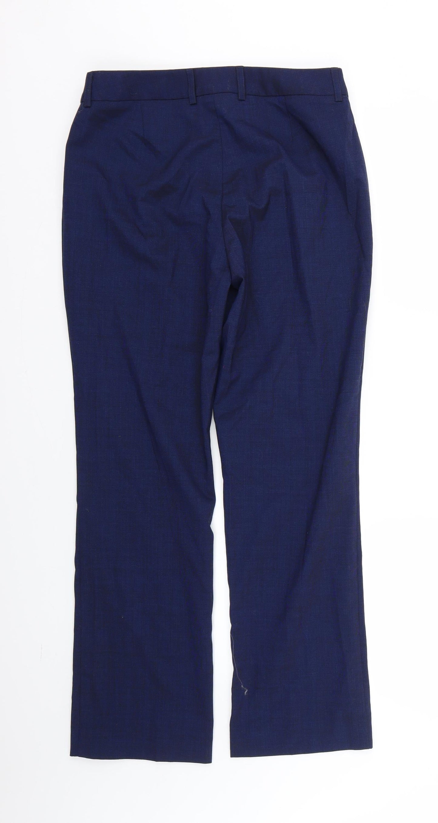 Womens UK Size 10 Preworn Regular Fit  Blue Trousers