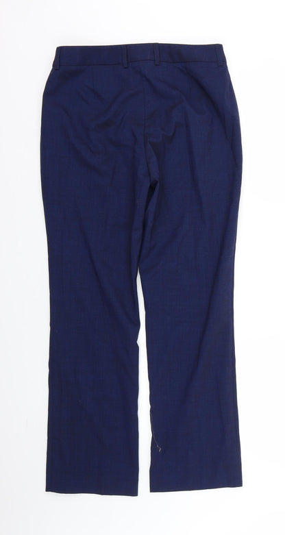 Womens UK Size 10 Preworn Regular Fit  Blue Trousers
