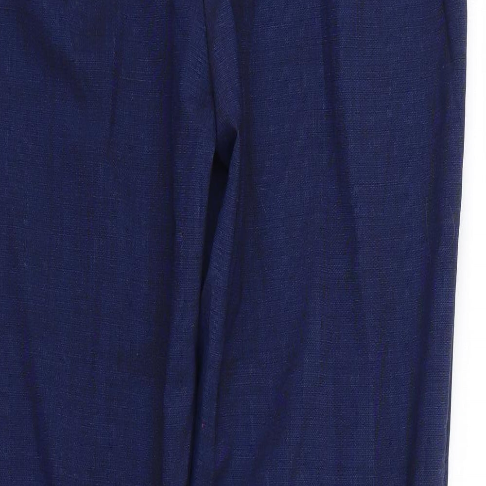 Womens UK Size 10 Preworn Regular Fit  Blue Trousers