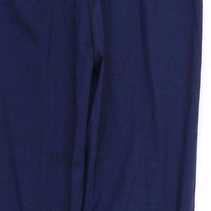 Womens UK Size 10 Preworn Regular Fit  Blue Trousers