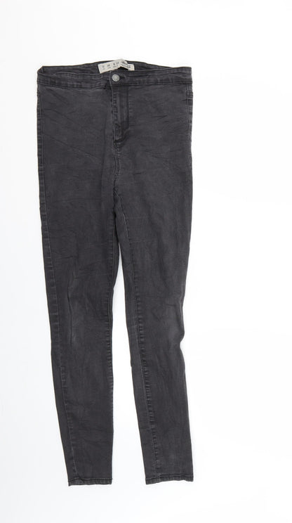 Denim & Co. Womens Black   Skinny Jeans Size 12 L26 in