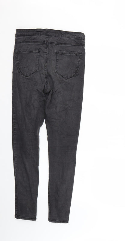 Denim & Co. Womens Black   Skinny Jeans Size 12 L26 in