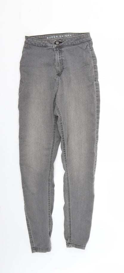Womens UK Size 8 Marks and Spencer Regular Fit Skinny Grey Jeans