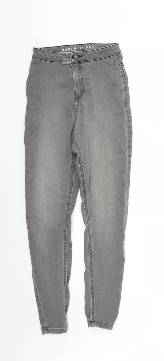 Womens UK Size 8 Marks and Spencer Regular Fit Skinny Grey Jeans