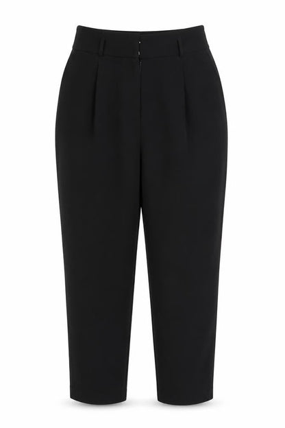 Womens UK Size 12 Preworn Regular Fit  Black Trousers