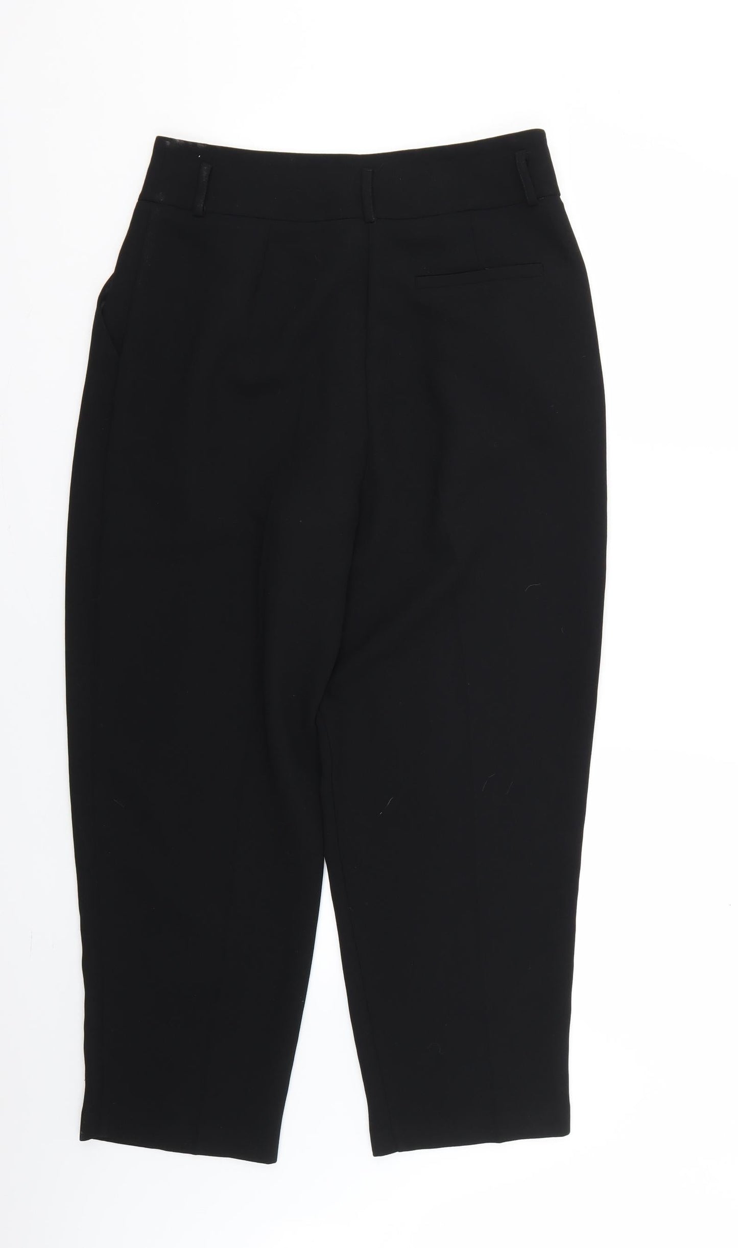 Womens UK Size 12 Preworn Regular Fit  Black Trousers