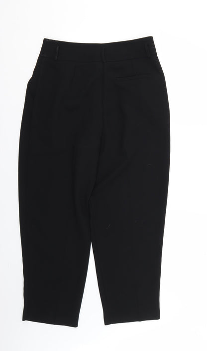 Womens UK Size 12 Preworn Regular Fit  Black Trousers