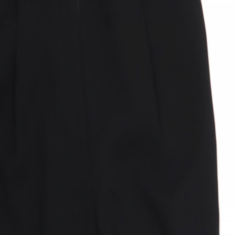 Womens UK Size 12 Preworn Regular Fit  Black Trousers