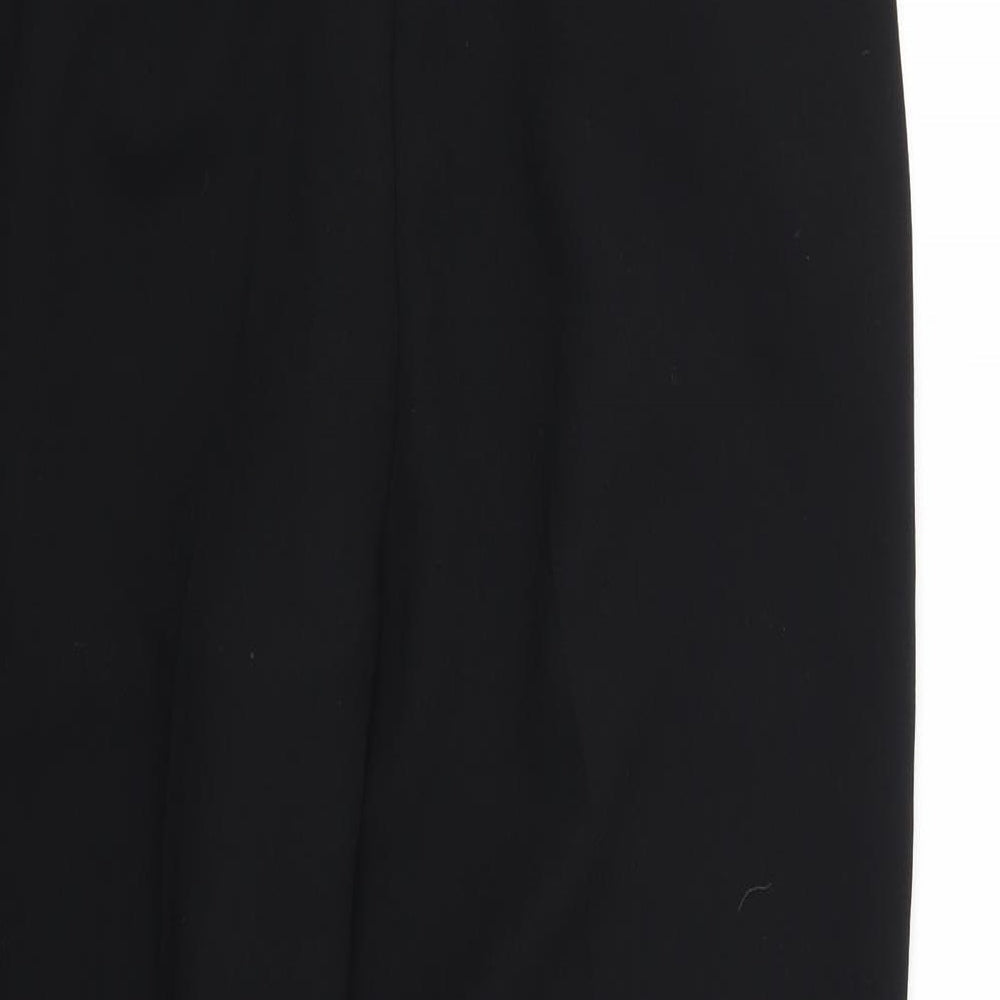 Womens UK Size 12 Preworn Regular Fit  Black Trousers