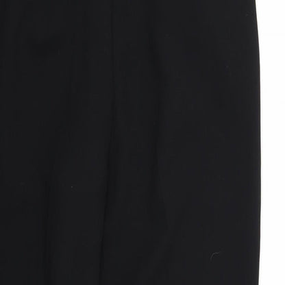 Womens UK Size 12 Preworn Regular Fit  Black Trousers