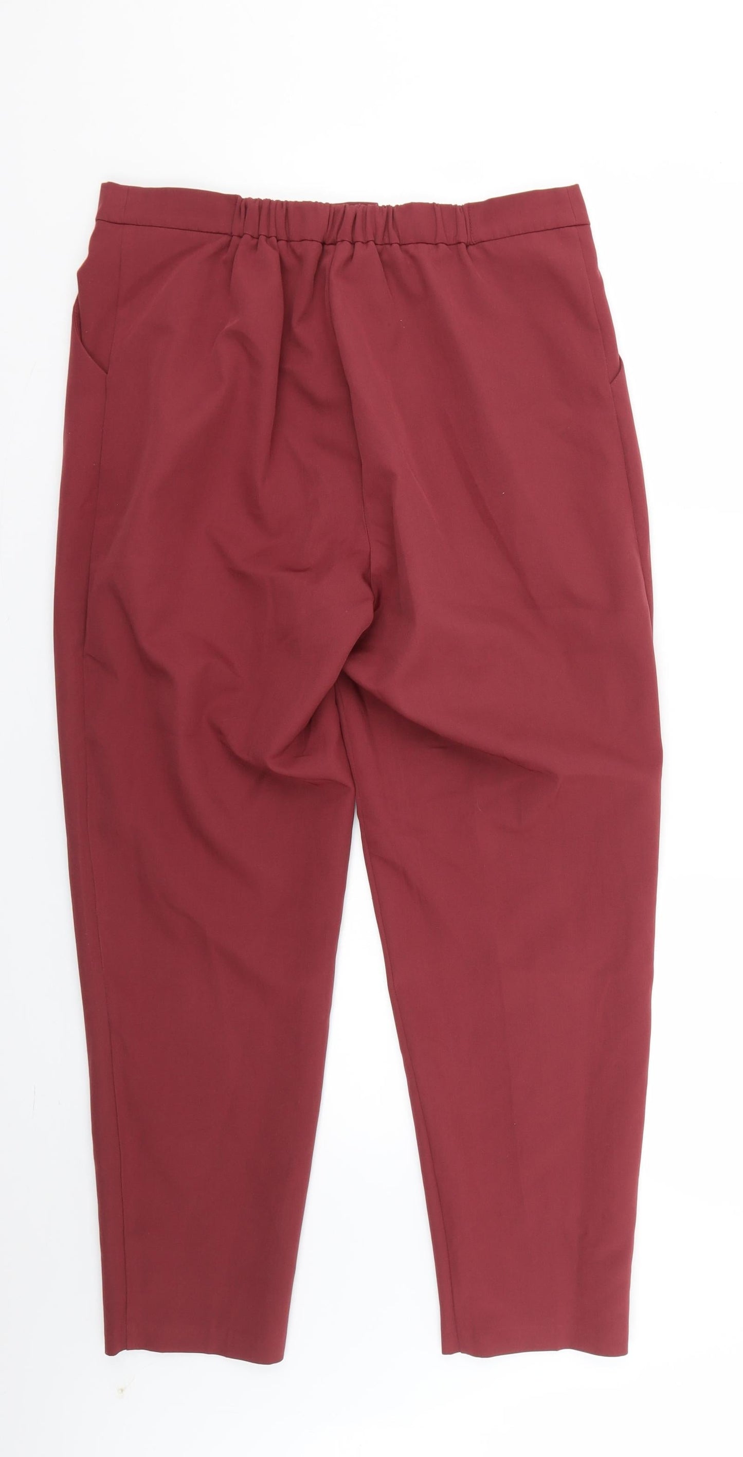 Womens UK Size 12 New Look Regular Fit  Red Trousers