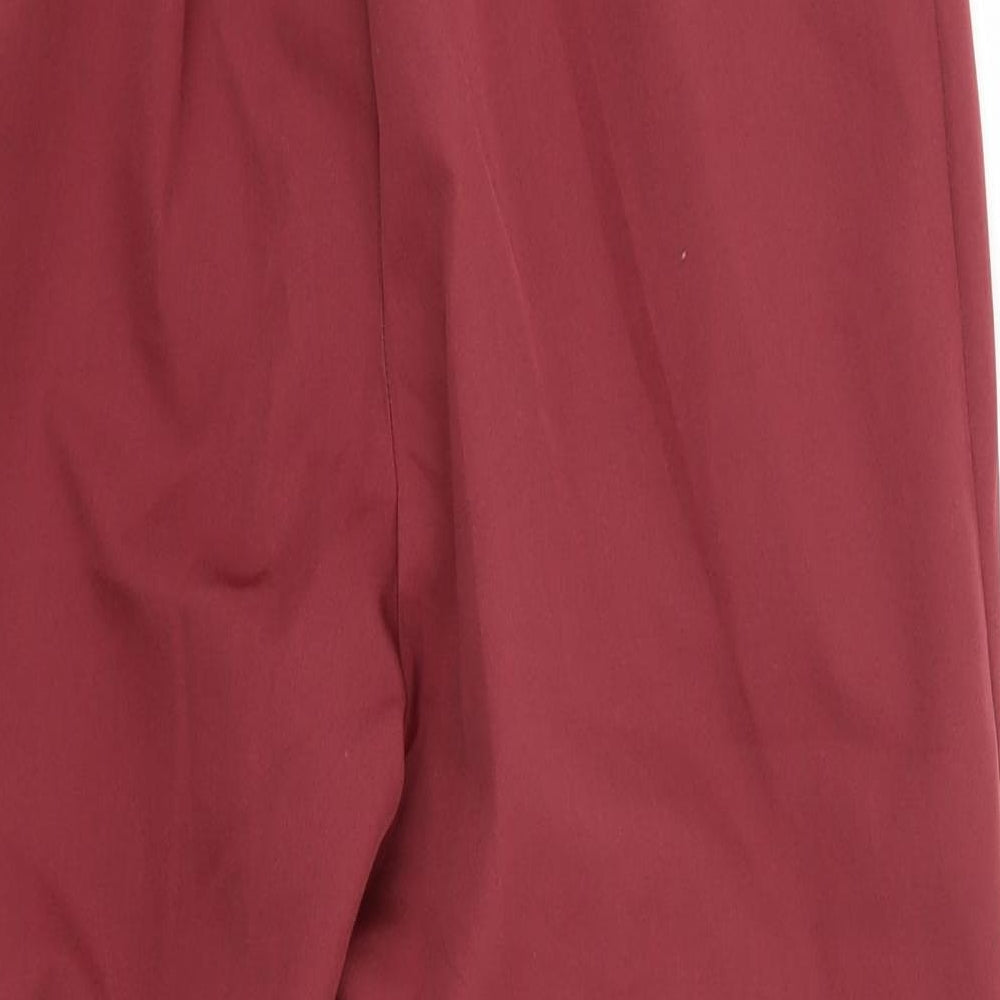 Womens UK Size 12 New Look Regular Fit  Red Trousers
