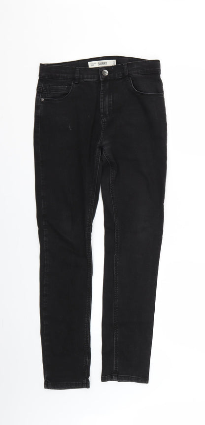 Denim & Co. Girls Black   Skinny Jeans Size 12-13 Years