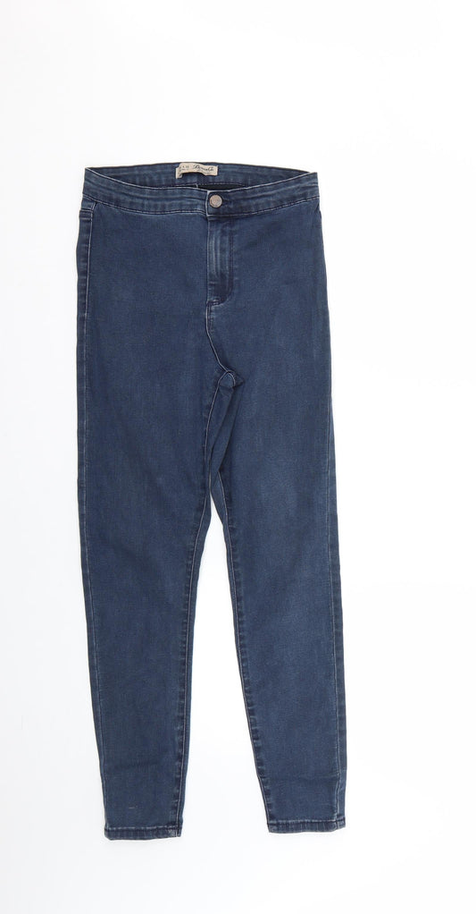 Denim & Co. Womens Blue   Skinny Jeans Size 8 L23 in
