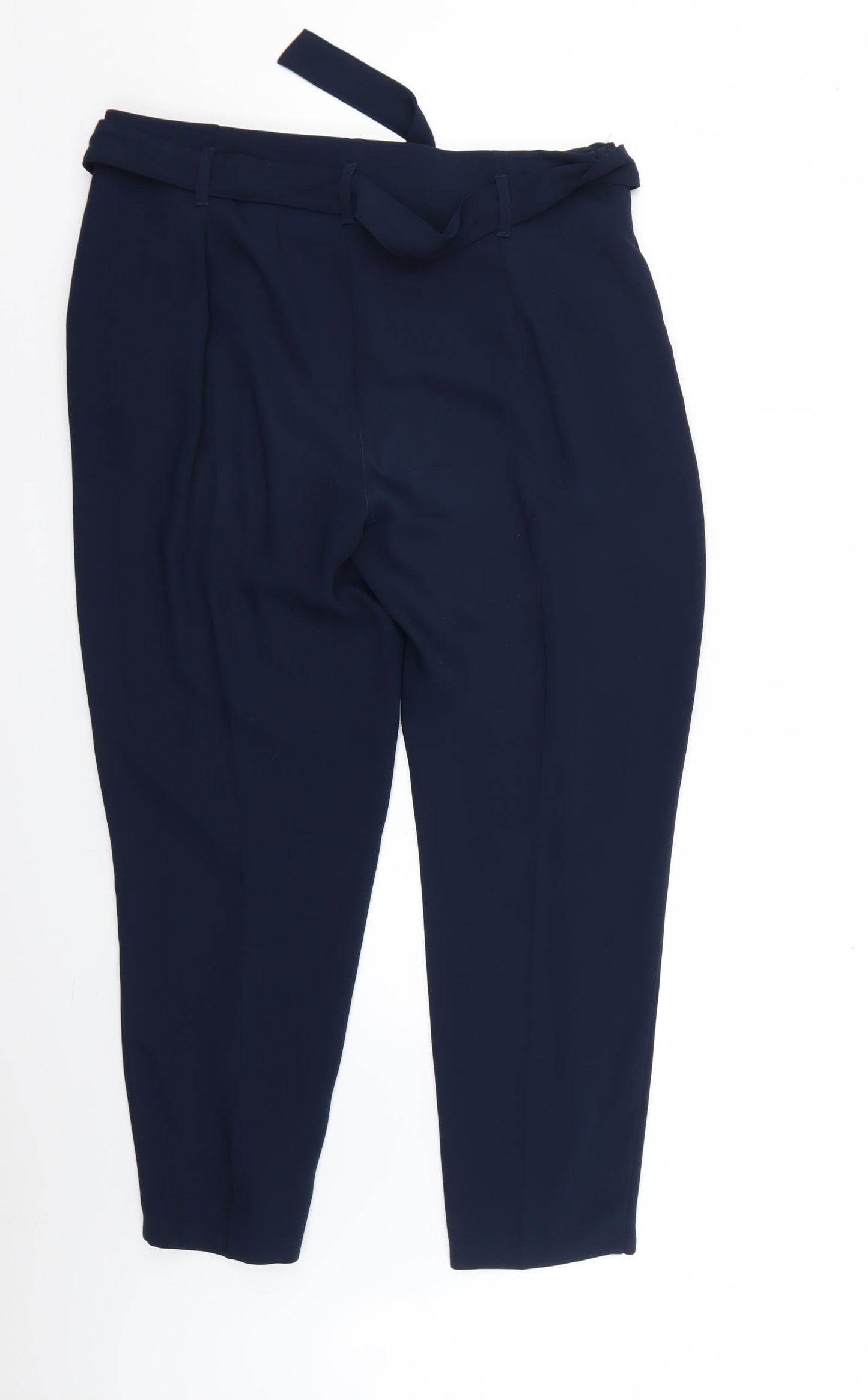 Womens UK Size 14 Marks and Spencer Regular Fit  Blue Trousers