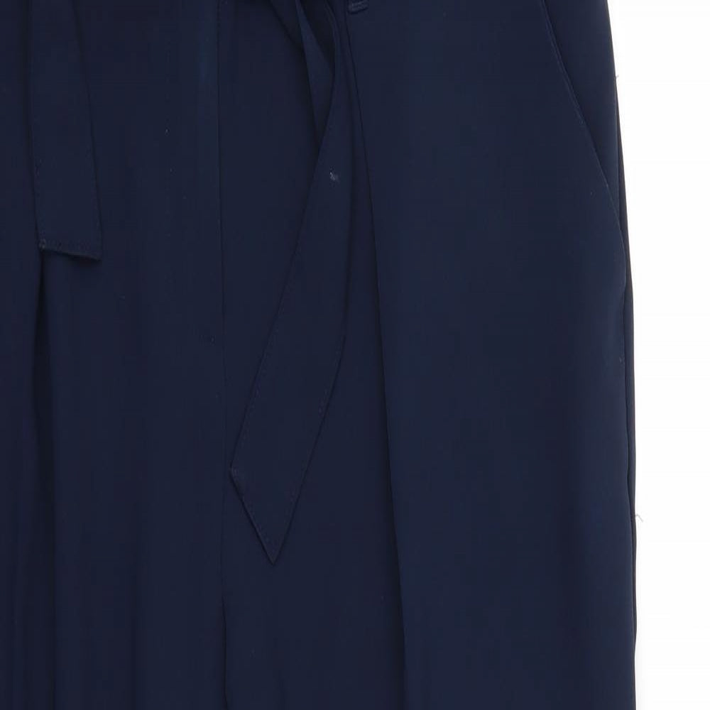 Womens UK Size 14 Marks and Spencer Regular Fit  Blue Trousers