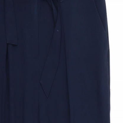 Womens UK Size 14 Marks and Spencer Regular Fit  Blue Trousers
