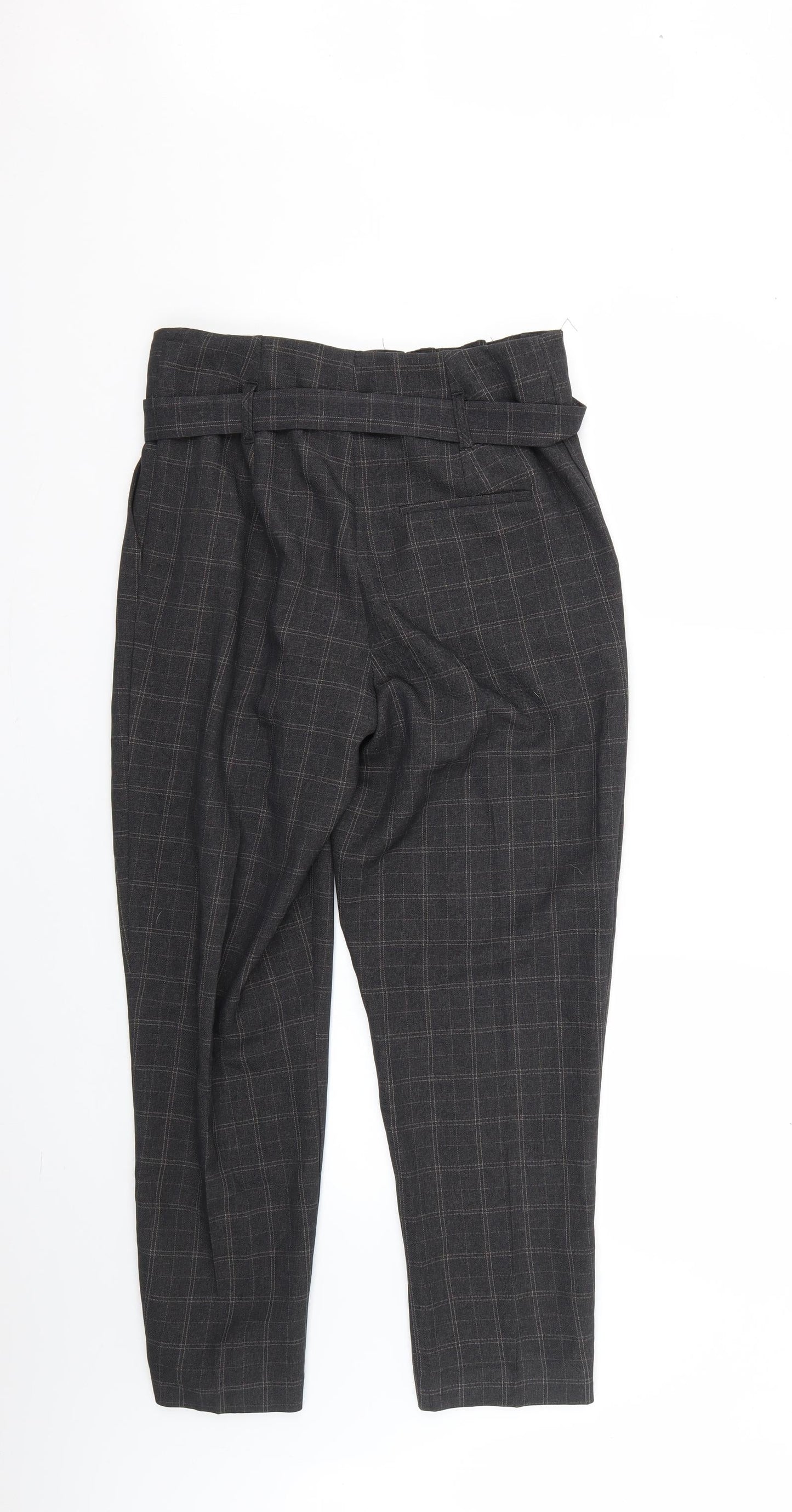 New Look Womens Brown Check  Trousers  Size 10 L25 in