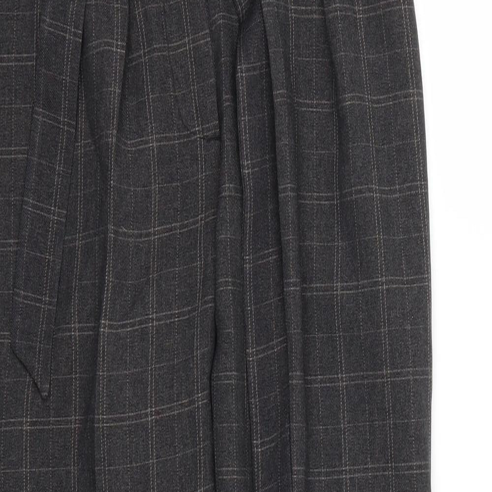 New Look Womens Brown Check  Trousers  Size 10 L25 in
