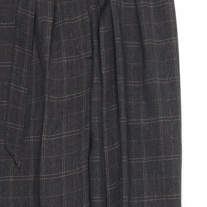 New Look Womens Brown Check  Trousers  Size 10 L25 in