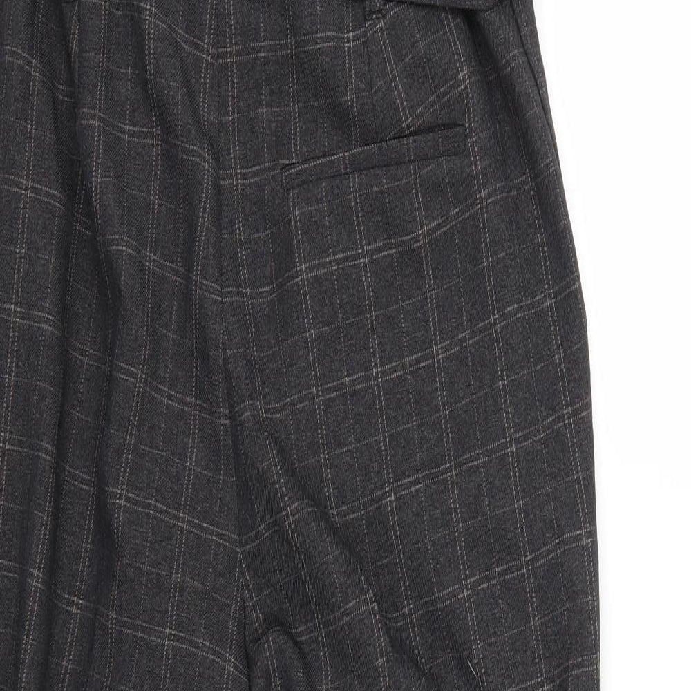 New Look Womens Brown Check  Trousers  Size 10 L25 in