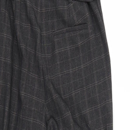 New Look Womens Brown Check  Trousers  Size 10 L25 in