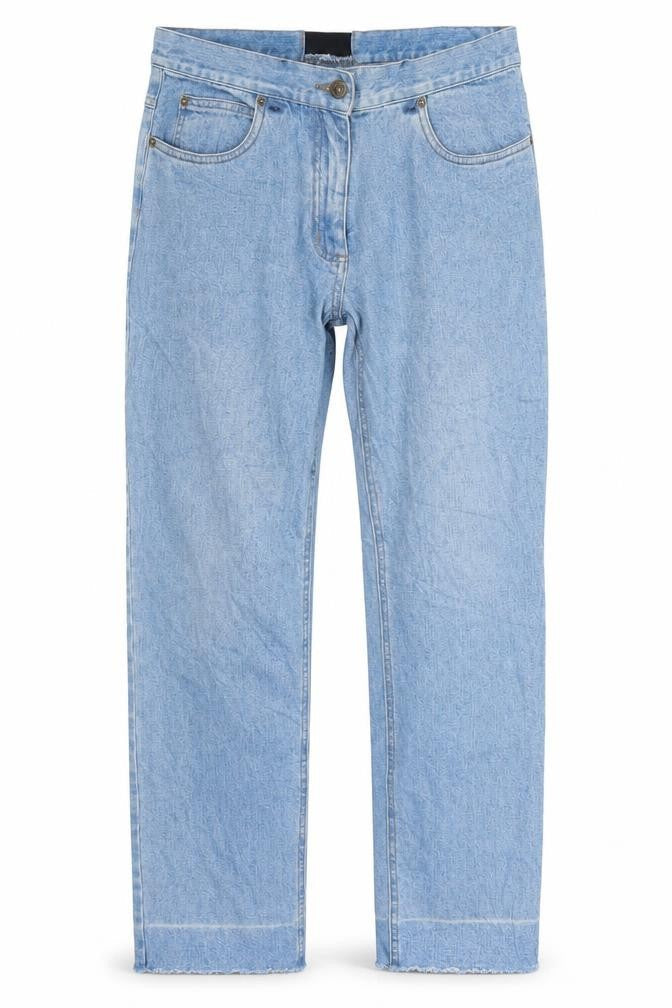 Mens UK Size  Preworn Regular Fit Straight Blue Jeans