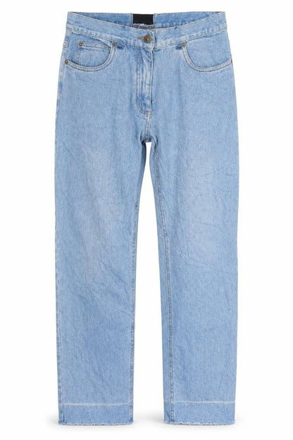 Mens UK Size  Preworn Regular Fit Straight Blue Jeans