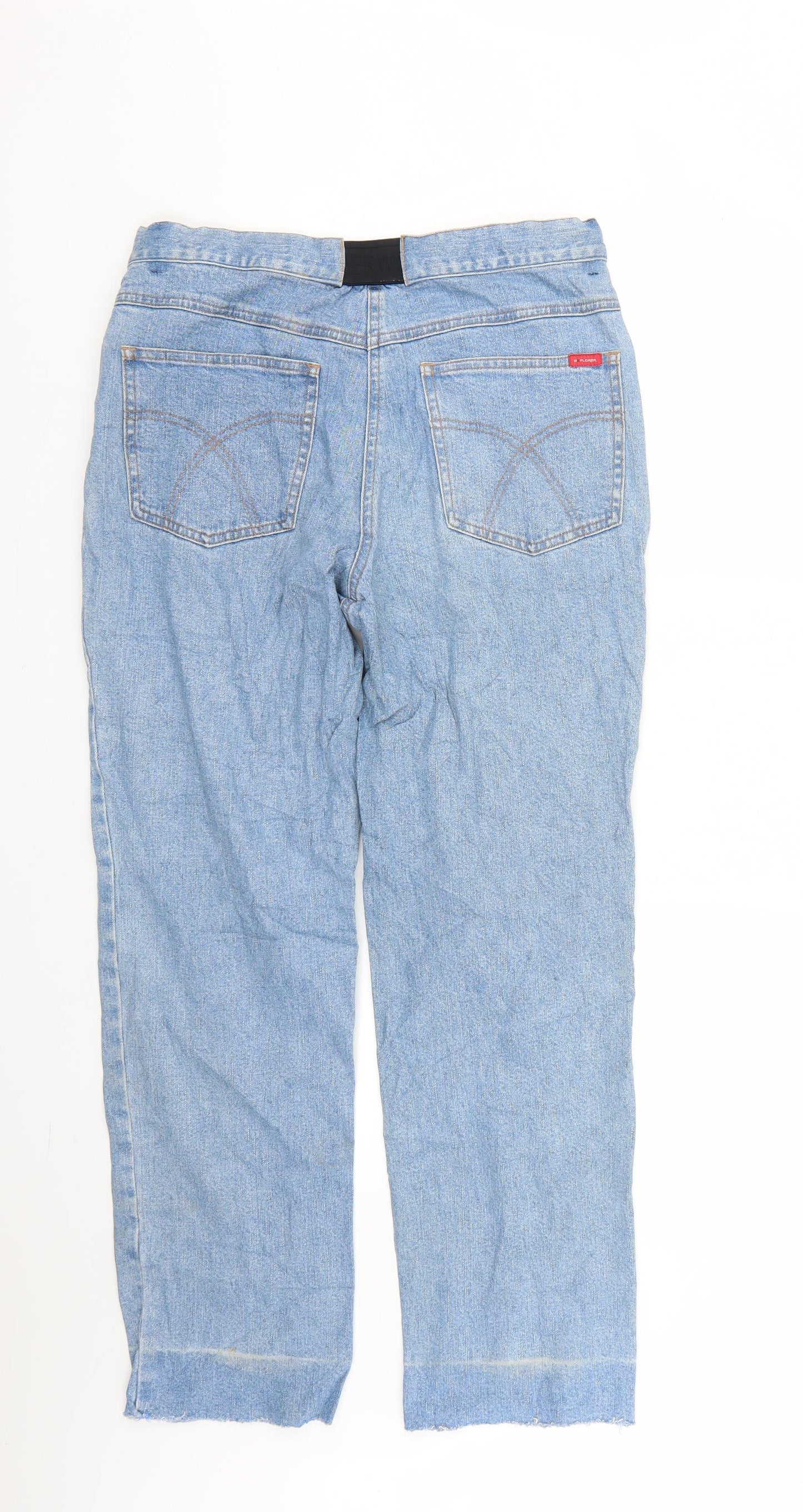 Mens UK Size  Preworn Regular Fit Straight Blue Jeans