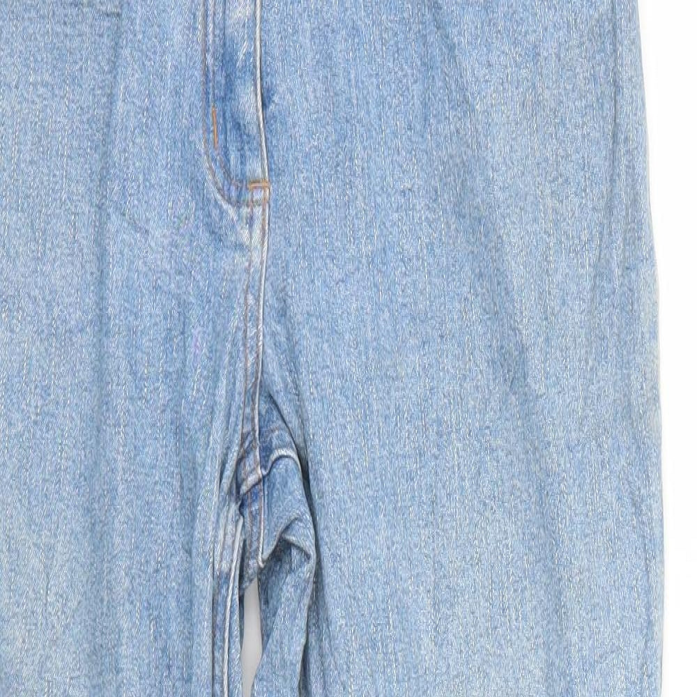 Mens UK Size  Preworn Regular Fit Straight Blue Jeans