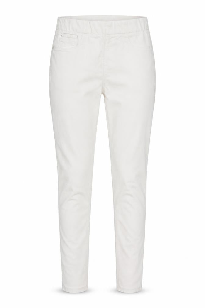 Womens UK Size 12 Denim Regular Fit Skinny White Jeans