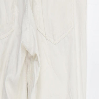 Womens UK Size 8 H&M Regular Fit Skinny White Jeans