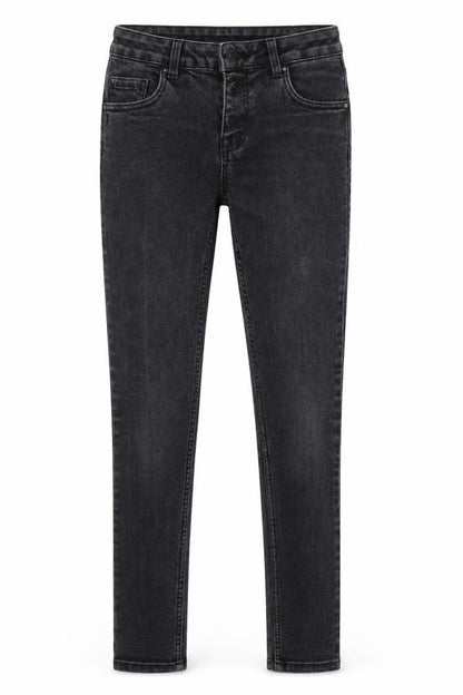 New Look Girls Grey  Damask Skinny Jeans Size 12 Years