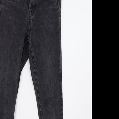 New Look Girls Grey  Damask Skinny Jeans Size 12 Years