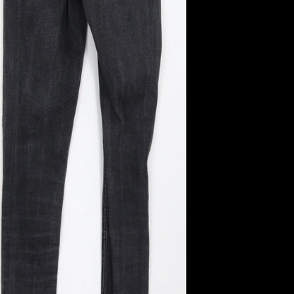 New Look Girls Grey  Damask Skinny Jeans Size 12 Years
