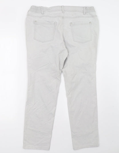 Atelier Womens Grey   Straight Jeans Size 38 L29 in